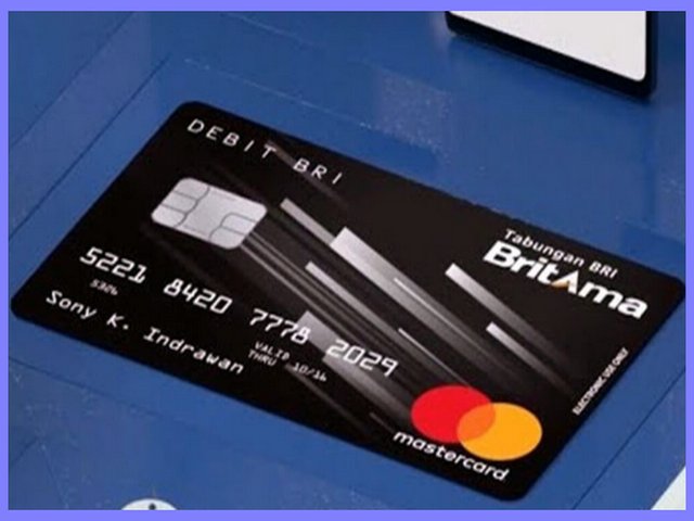 Kartu ATM BRI Warna Hitam