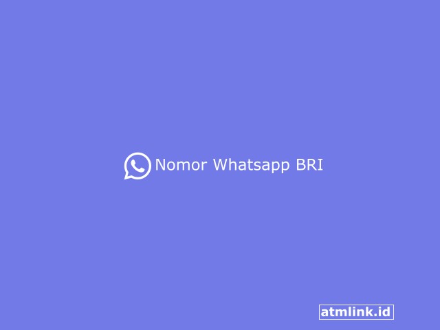 Nomor Whatsapp BRI